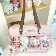 Kawaii Polka Dot & Star Clear Window Crossbody Bag Shoulder Bag - Image 3