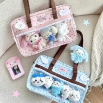 Kawaii Polka Dot & Star Clear Window Crossbody Bag Shoulder Bag - Image 2