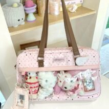 Kawaii Polka Dot & Star Clear Window Crossbody Bag Shoulder Bag - Image 4