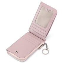 Vintage Floral Embossed RFID Blocking Keychain Wallet - Image 10
