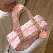 Kawaii Pink Strawberry Clear Window Display Shoulder Bag – view 3