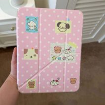 Cute Kitten Puppy Star Polka Dot Magnetic iPad Case - Image 6