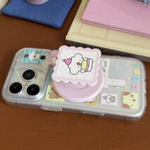 Cute Kitten Puppy Lucky Clover Magnetic Stand iPhone Case - Image 4