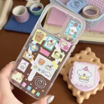 Cute Kitten Puppy Lucky Clover Magnetic Stand iPhone Case - Image 3