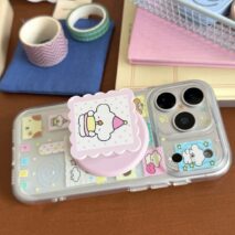Cute Kitten Puppy Lucky Clover Magnetic Stand iPhone Case - Image 6