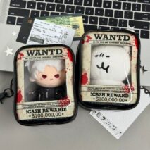 Wanted Poster Clear PVC Plush Bag | Labubu Doll Display Carrier - Image 3