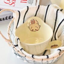 Cute Chiikawa Usagi Momonga Ceramic Bowl - Image 3