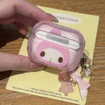 Kawaii My Melody Strawberry AirPods Earphone Case With Charm - view 4