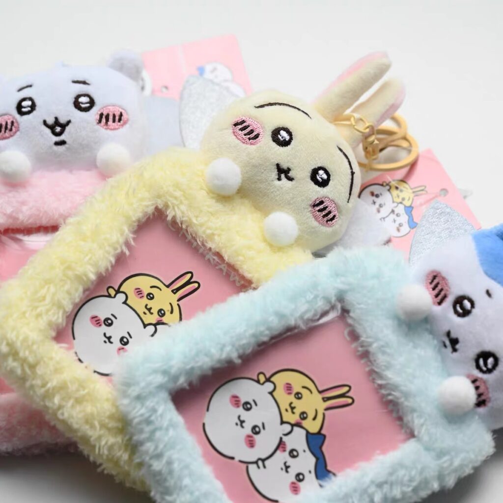 Kawaii Chiikawa Plush Keychain Photocard Holder - view 2