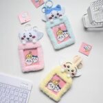 Kawaii Chiikawa Plush Keychain Photocard Holder