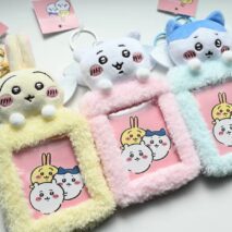 Kawaii Chiikawa Plush Keychain Photocard Holder - view 4
