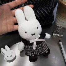 Adorable Black Dress Miffy Chef Miffy Plush Keychain Doll - Image 8