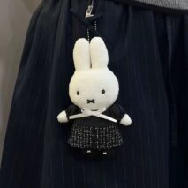 Adorable Black Dress Miffy Chef Miffy Plush Keychain Doll - Image 9