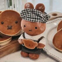 Adorable Black Dress Miffy Chef Miffy Plush Keychain Doll - Image 7