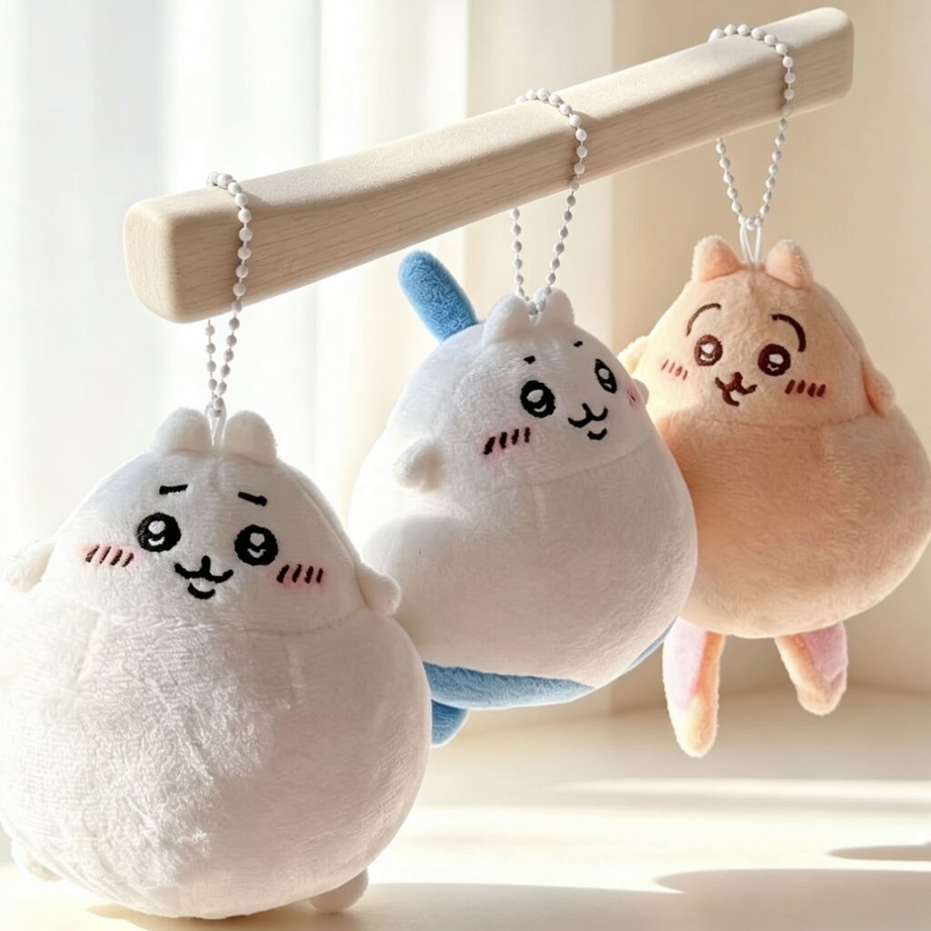 Fun Inverted Chiikawa Plush Keychain