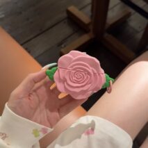 Cute Pink Rose Earphone AirPods Case - Image 7