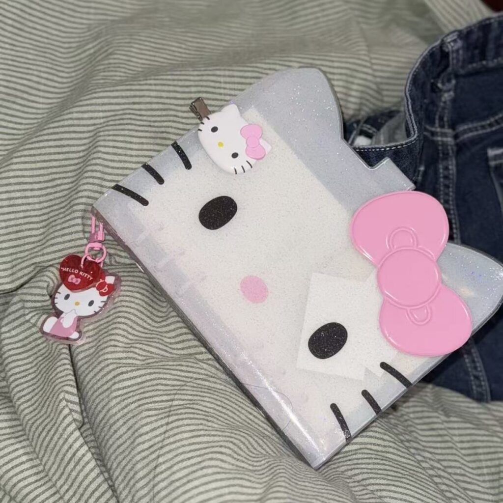 Glitter Hello Kitty A6 Binder Cover
