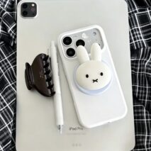 Kawaii Miffy MagSafe iPhone Case with Pop Grip - view 6
