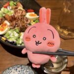 Red Usagi Super Spicy Curry Chiikawa Plush Keychain