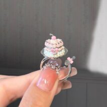 Kawaii Cake Puppy Openable Rotating Ring - Image 8