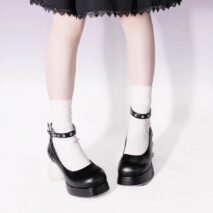 Y2K Halloween Ghost High Heels Mary Jane Shoes - Image 10