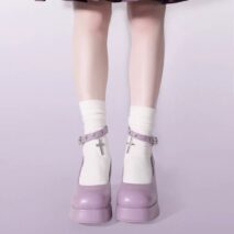 Y2K Halloween Ghost High Heels Mary Jane Shoes - Image 2