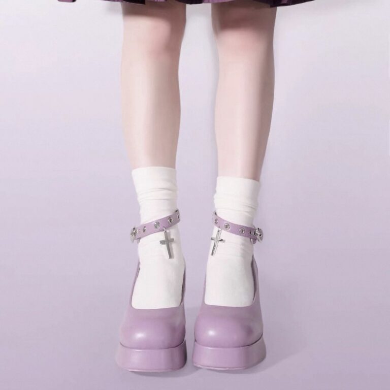 Y2K Halloween Ghost High Heels Mary Jane Shoes - view 2