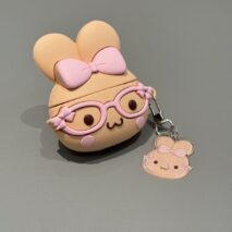 Kawaii Cinnamoroll 3D Ear Glasses AirPods Case With Charm - Image 5