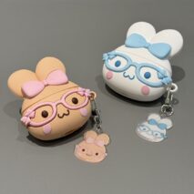Kawaii Cinnamoroll 3D Ear Glasses AirPods Case With Charm