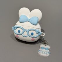 Kawaii Cinnamoroll 3D Ear Glasses AirPods Case With Charm - Image 4