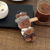 Adorable Black Dress Miffy Chef Miffy Plush Keychain Doll - Image 2