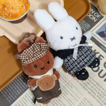 Adorable Black Dress Miffy Chef Miffy Plush Keychain Doll - Image 3