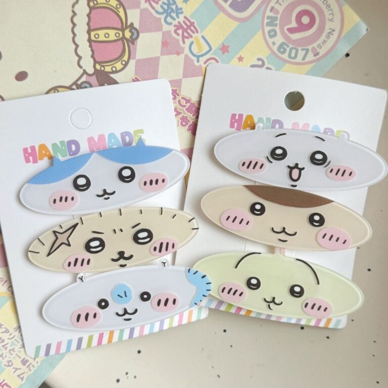Kawaii Chiikawa Acrylic Hair Clip Set - view 2