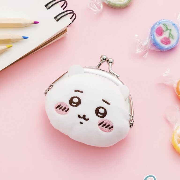 Cute Chiikawa Plush Coin Purse Keychain - view 2