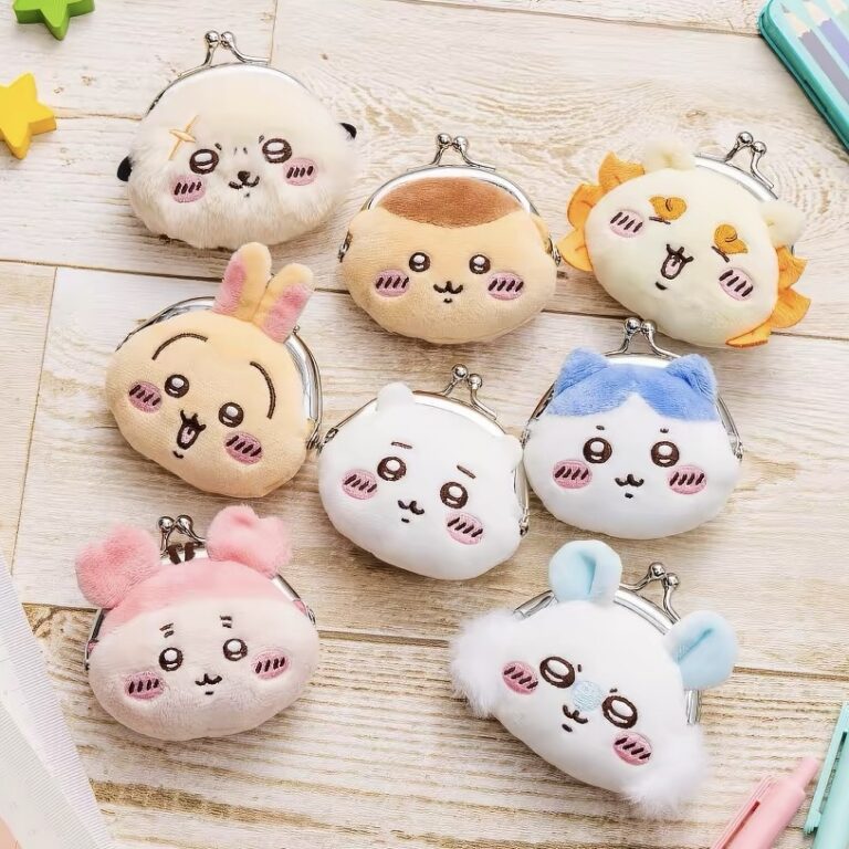Cute Chiikawa Plush Coin Purse Keychain