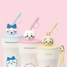 Chiikawa Straw Insulated Tumbler | Usagi Hachiware 316 Stainless Steel Travel Cup - Image 3