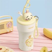 Chiikawa Straw Insulated Tumbler | Usagi Hachiware 316 Stainless Steel Travel Cup - Image 10