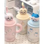 Chiikawa 500ml Insulated Tumbler | Usagi Hachiware 316 Stainless Steel Handle Cup