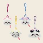 Kawaii Chiikawa Bowknot Plush Keychain