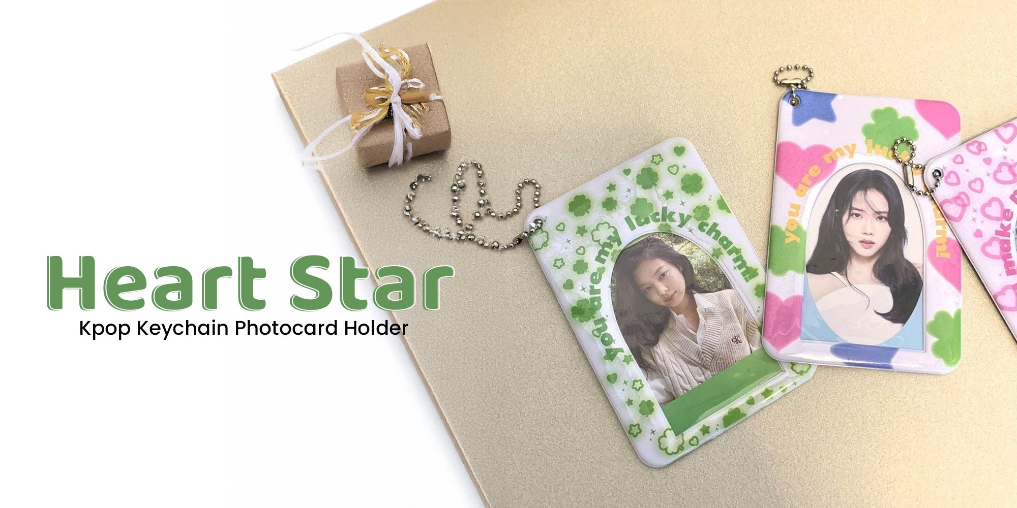 K-pop Photocards Sizes & Types: A Complete Guide Chic Heart Star Lucky Clover Kpop Keychain Photocard Holder