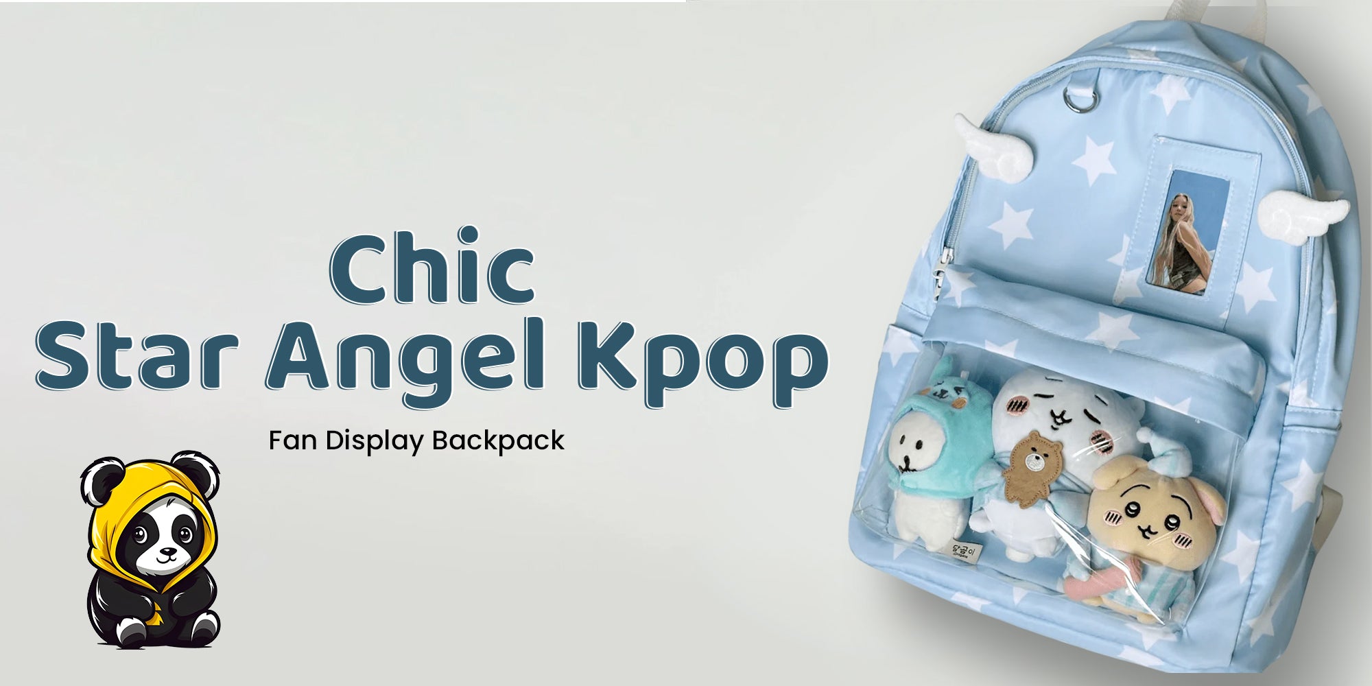 K-pop Fans Gift Guide: Accessories They’ll Actually Love Chic Star Angel Kpop Fan Display Backpack