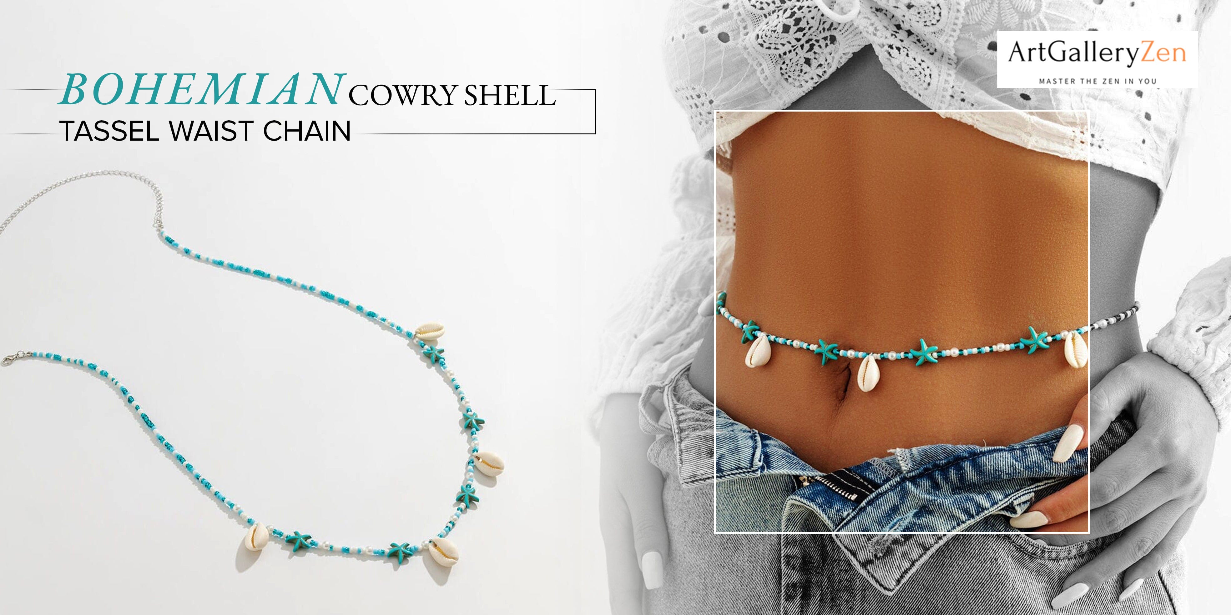 Bohemian Jewelry: Finding the Right Pieces for Your Style Cowry Shell Tassel Waist Chain