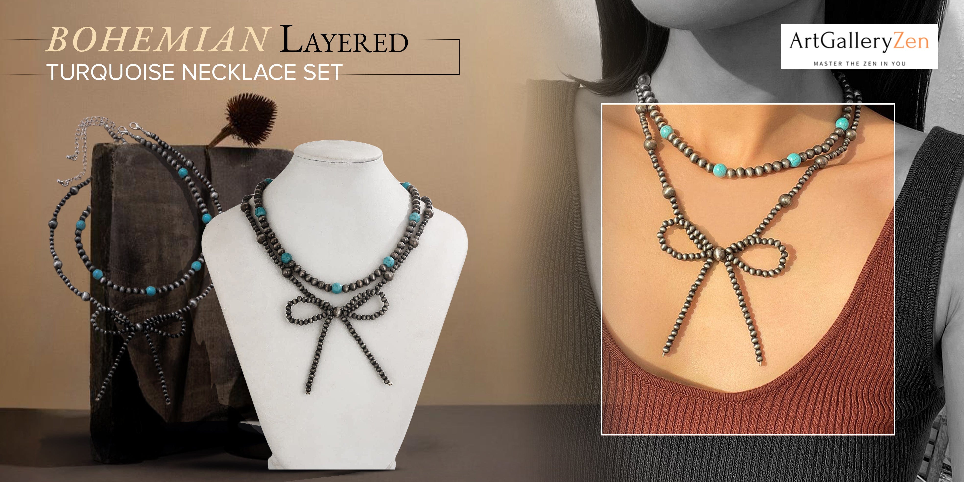Bohemian Jewelry: Finding the Right Pieces for Your Style Layered Turquoise Necklace Set