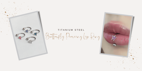 How to Match Piercing Jewelry to Your Outfit: Tips and Tricks Titanium Steel Colorful Butterfly Piercing Lip Ring