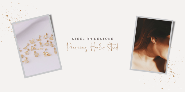 How to Match Piercing Jewelry to Your Outfit: Tips and Tricks Chic Surgical Steel Rhinestone Piercing Helix Stud