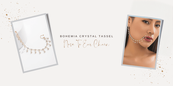 How to Match Piercing Jewelry to Your Outfit: Tips and Tricks Bohemia Crystal Tassel Nose To Ear Chain